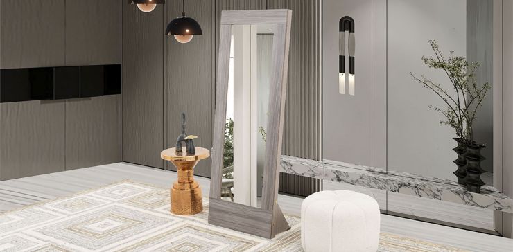 Espejo Vertical Adam Gris