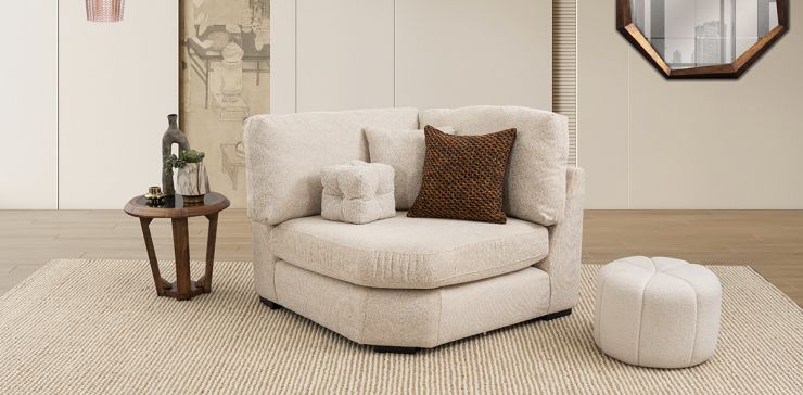 Sillón Esquinero Creta Plus Algodón