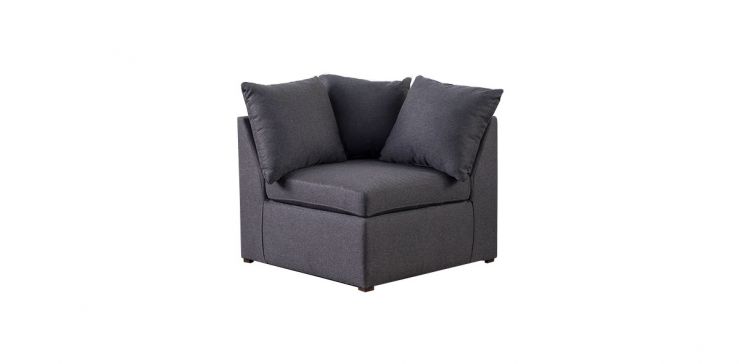 Sillón Esquinero Kyra Life Gris Charcoal