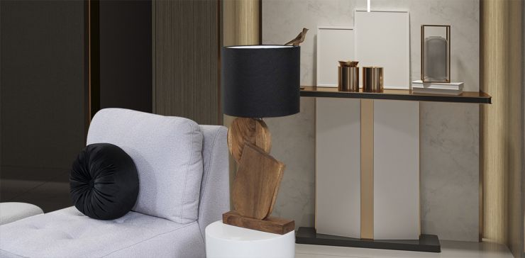 Lámpara De Mesa Picaso Negro