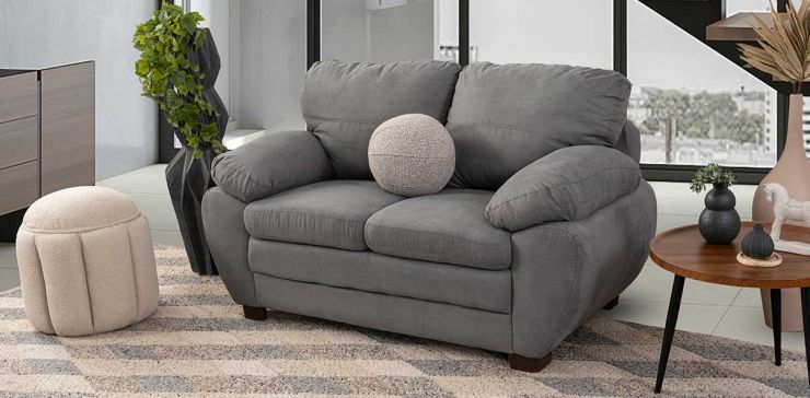 Sofá 2 Plazas Bruselas New Gris