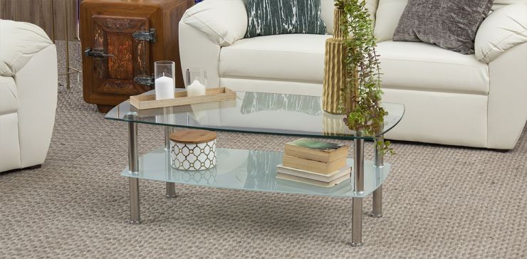 Mesa de Centro Cristal Templado Kenza