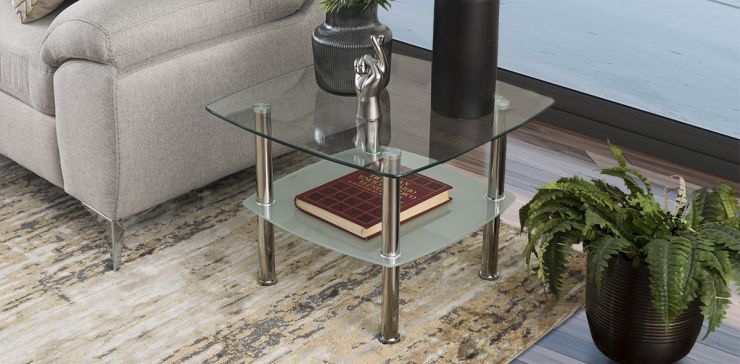 Mesa Lateral Jasmine Gris