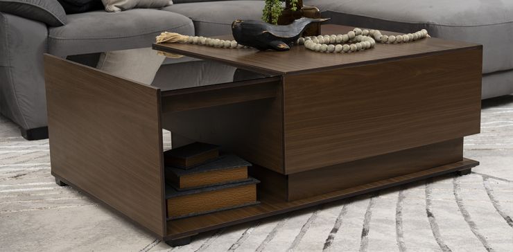 Mesa De Centro Rectangular Lula Café