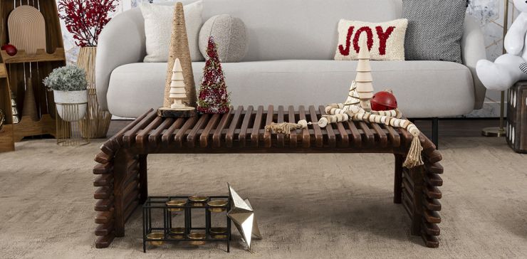 Mesa De Centro Rectangular Parota Chiman Café