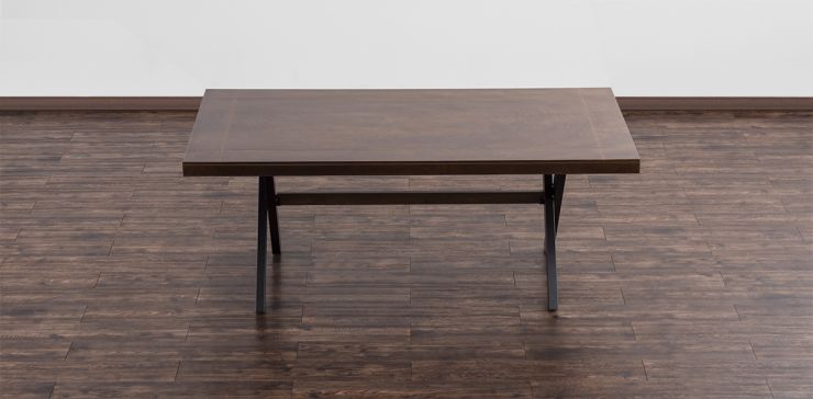 Mesa Comedor 190x100 Cm Rectangular San Carlos New Café Nogal