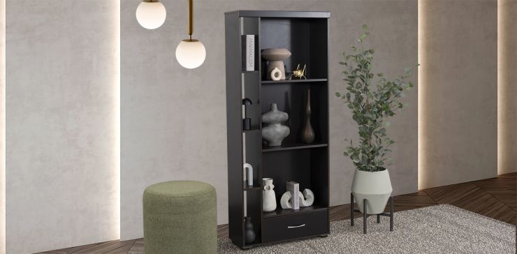 Modulo Lateral 1 Cajón Juliana Café