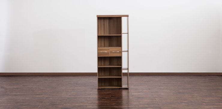 Modulo Lateral 2 Cajónes Juliana Café Parota