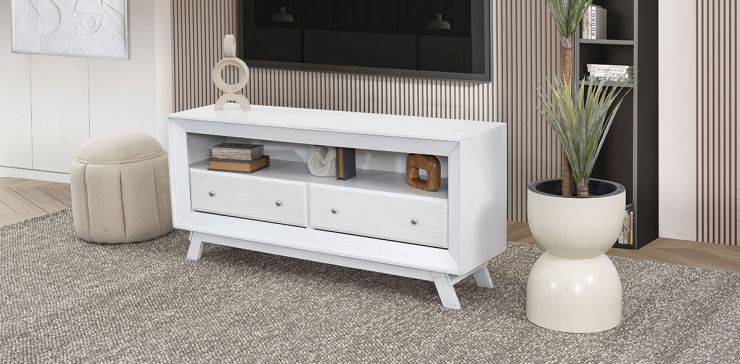 Mueble TV Ferrara Blanco Vintage