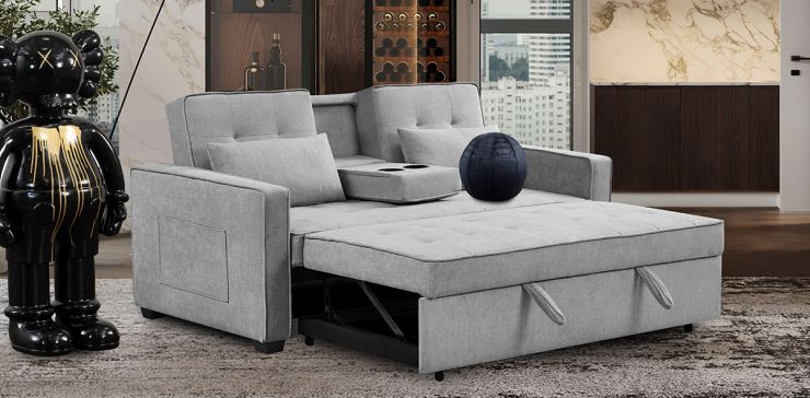 Sofá Cama Nico Gris