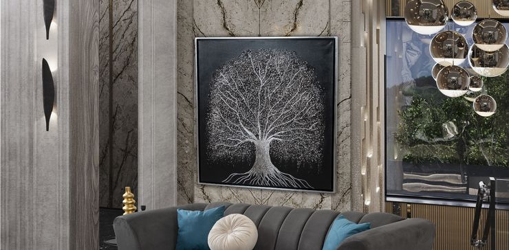 Cuadro Decorativo Pearl Negro