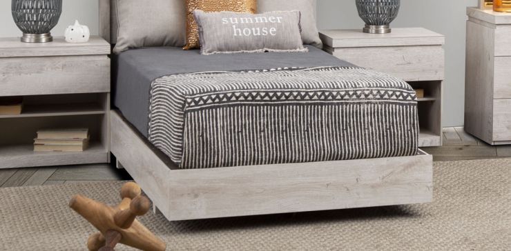 Base De Cama Individual Haití Blanco