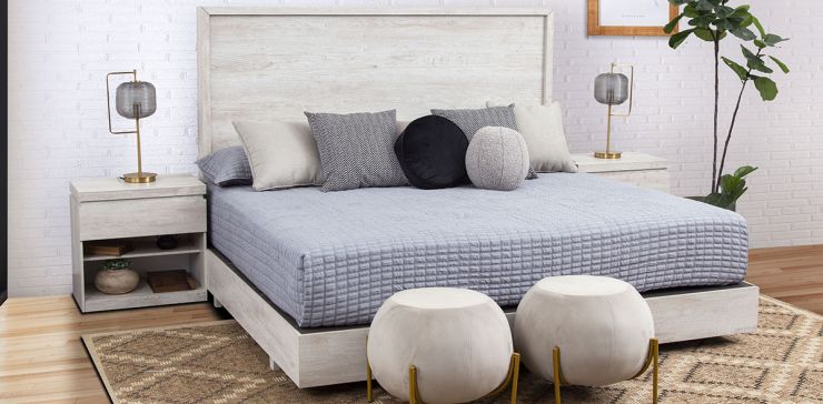 Cama King Size Haití Blanco