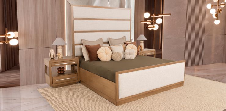 Cama King Size Durango Café