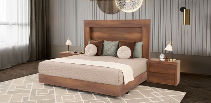 Cama King Size Marbella Café 