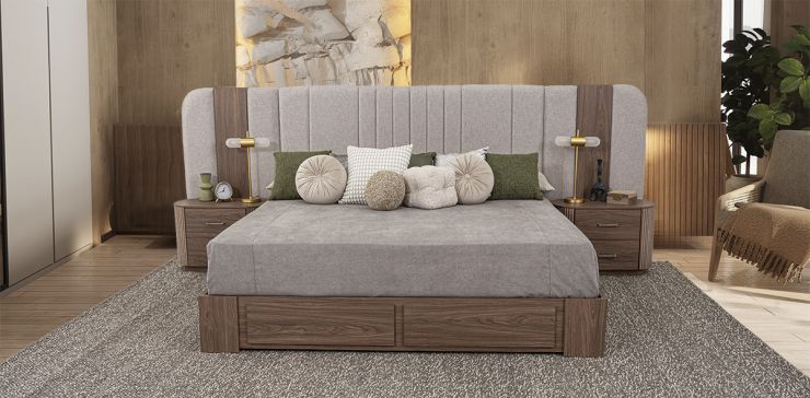 Recámara King Size Padma CL Café 3 Piezas