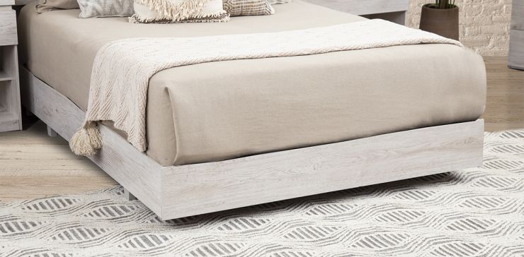 Base De Cama Matrimonial Haití Blanco