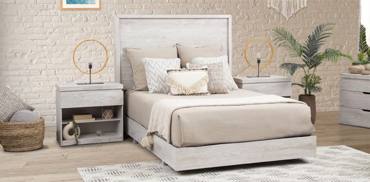 Cama Matrimonial Haití Blanco