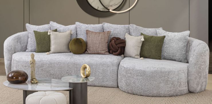 Sala En L Derecha Charlotte Gris