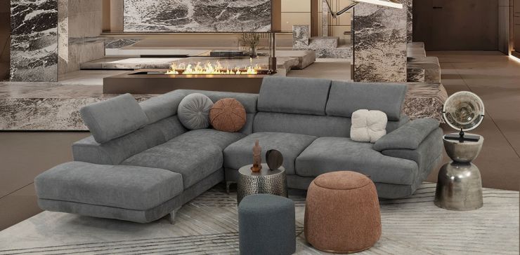 Sala En L Akira Gris