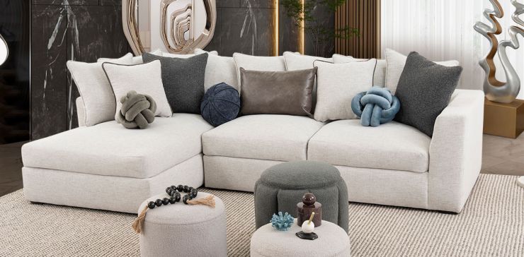 Sala Modular Izquierda Piero CL Gris