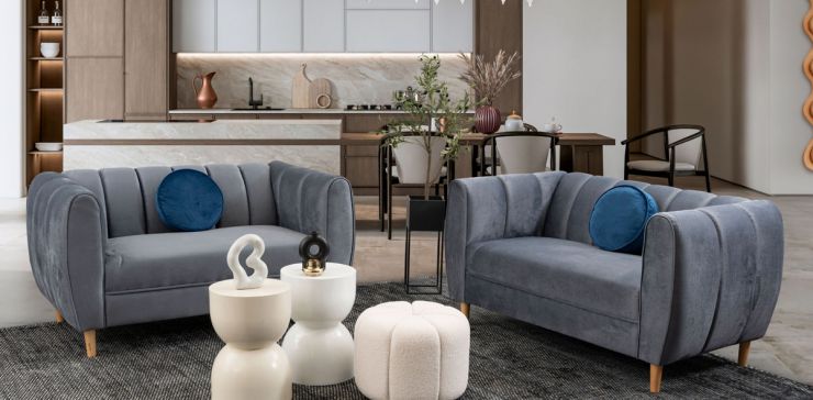 Sala Castell Gris Oxford 2 Piezas 