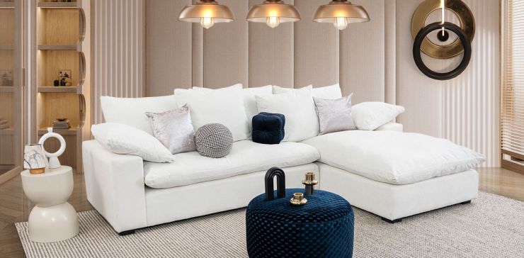 Sala Modular Derecha Cloud Blanco