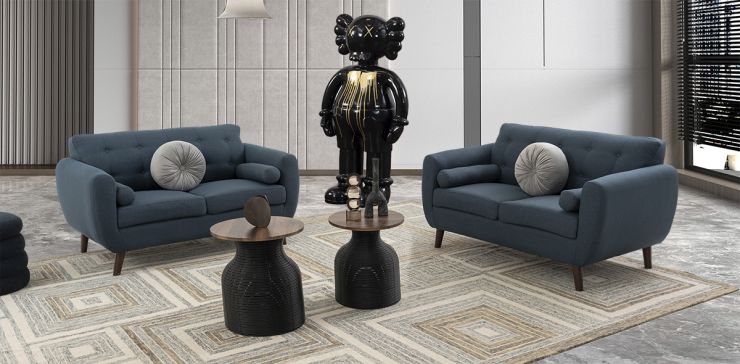 Sala Monet Azul Navy 2 Piezas