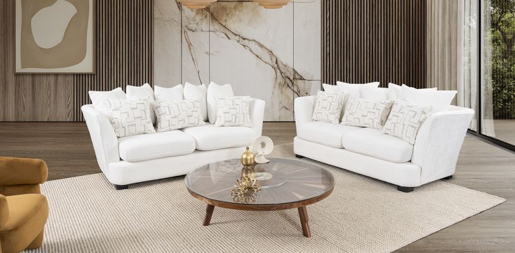 Sala Opulent Blanco 2 Piezas