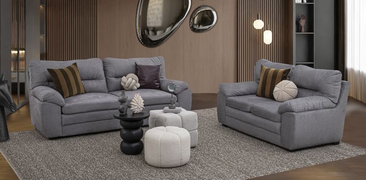 Sala Balam Gris Acero