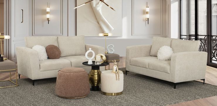 Sala Perú Beige 2 Piezas