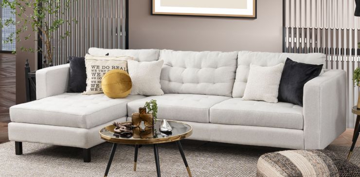 Sala Modular Izquierda Kiev Life Blanco Humo