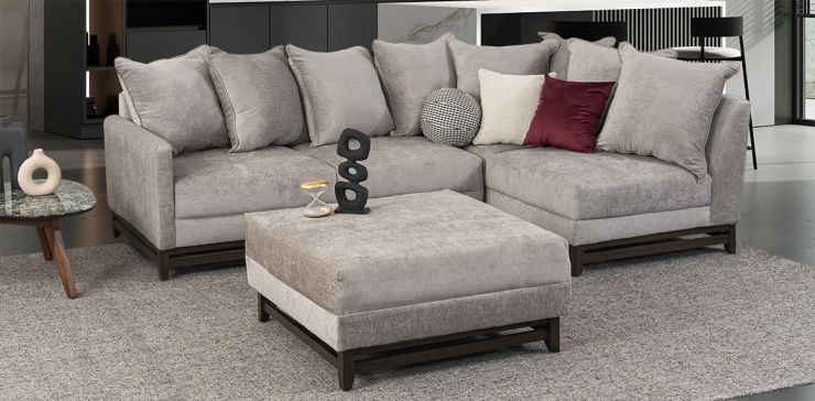 Sala Modular Derecha Adelei Gris