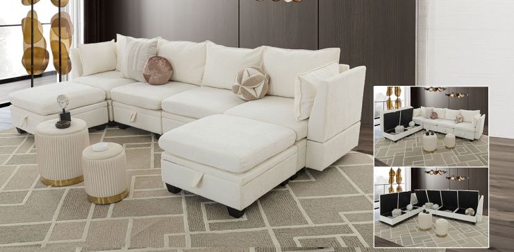 Sala Modular Glimer Beige