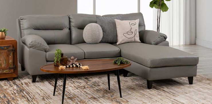 Sala Modular Derecha Preston P.U. Gris