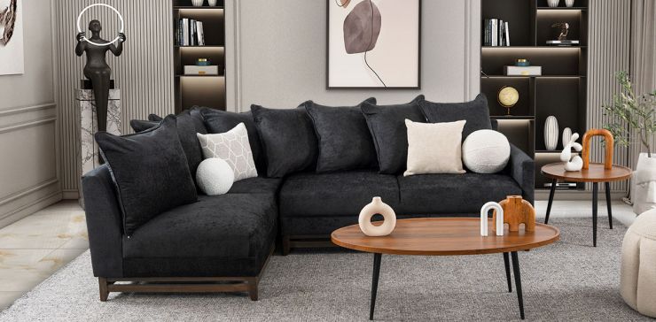 Sala Modular Izquierda Adelei Negro