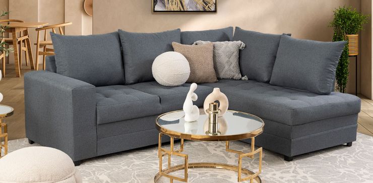 Sala Modular Derecha Sofía Gris Grafito