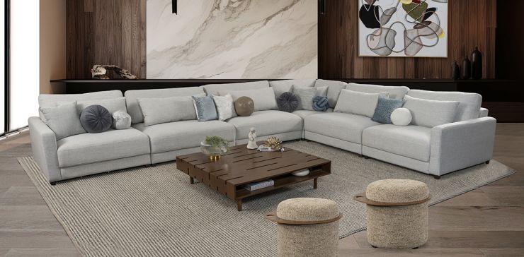 Sala Eland CL Gris 6 Piezas