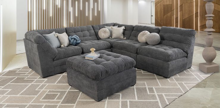 Sala Morrison New Gris 5 Piezas