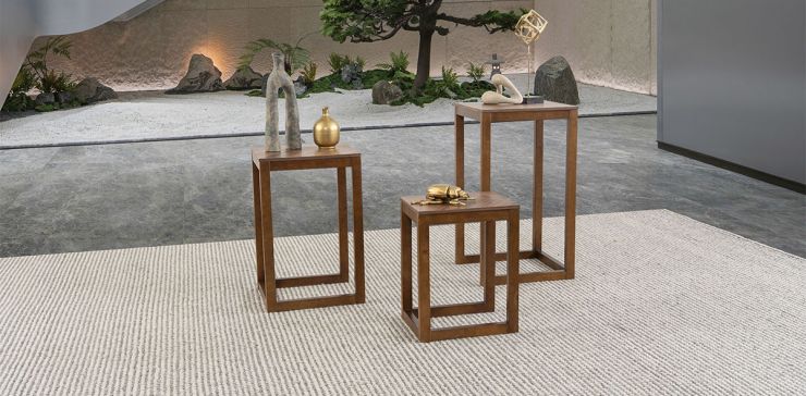 Juego De Mesas Veliero CL Café Nogal