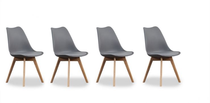 Paquete De Sillas Arthus PL Gris