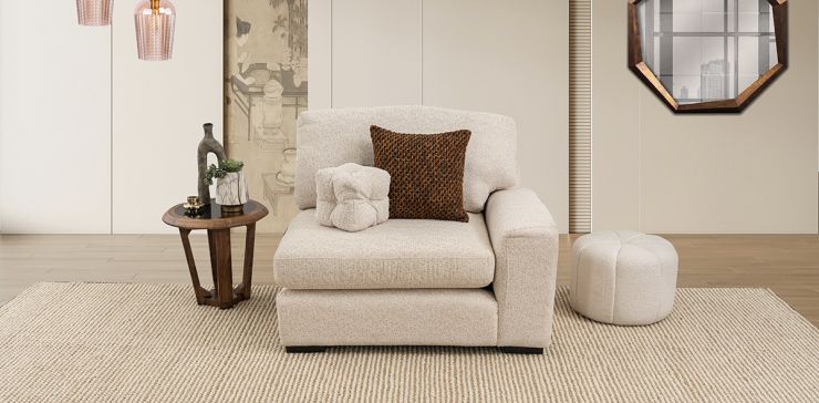 Sillón Con Brazo Derecho Creta Plus Algodón