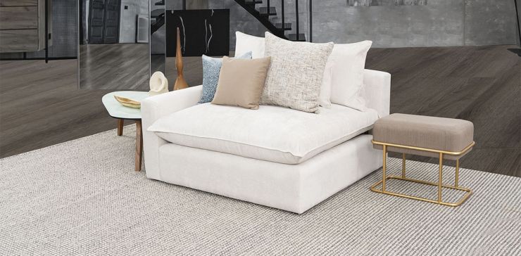 Sillón Brazo Izquierdo Macca Blanco