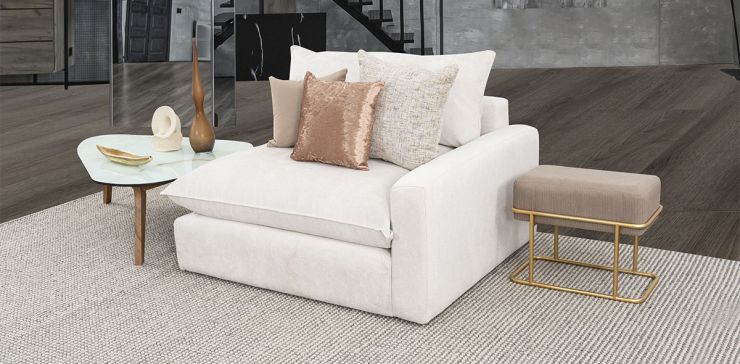 Sillón Brazo Derecho Macca Blanco