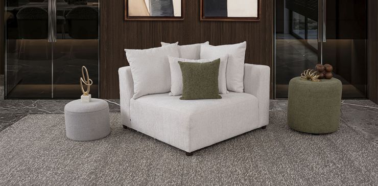 Sillón Esquinero Molarin CL Blanco