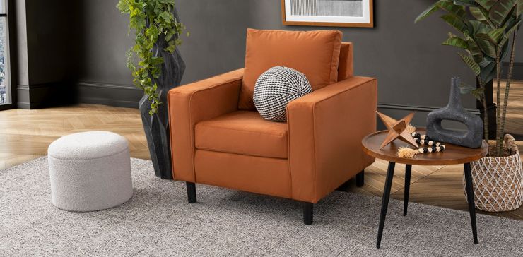 Sillón Landmark Naranja Terracota