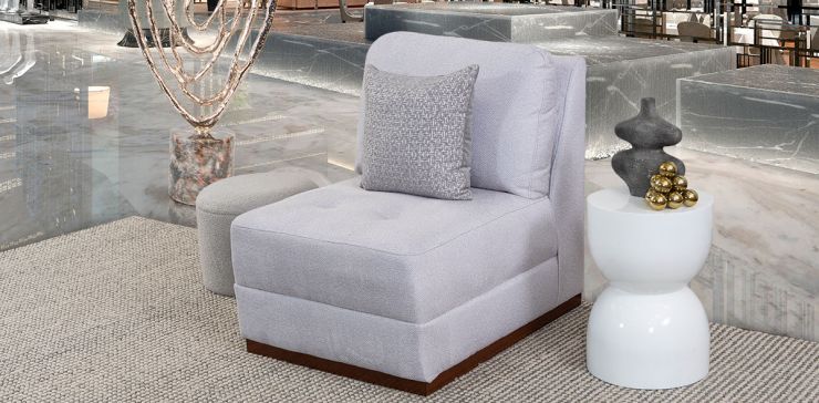 Sillón Sin Brazos Tifany Plus Blanco