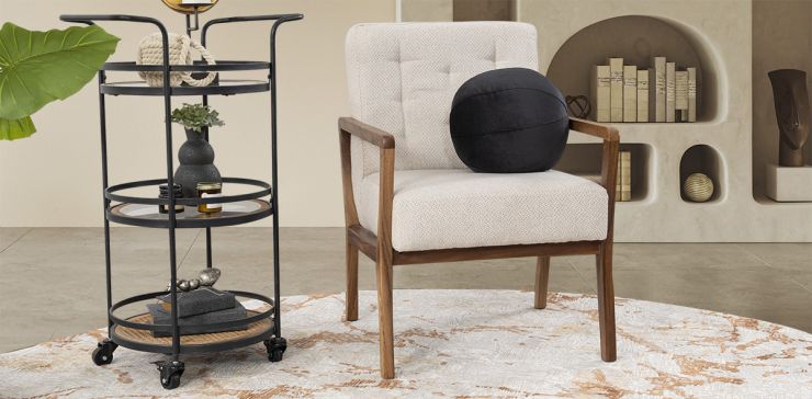 Sillón Ocasional Parota Donovan Beige 