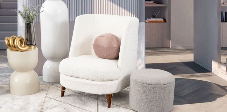 Sillón Ocasional Rosso Blanco Snow