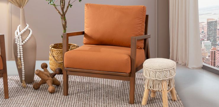 Sillón Ocasional Tavira Naranja